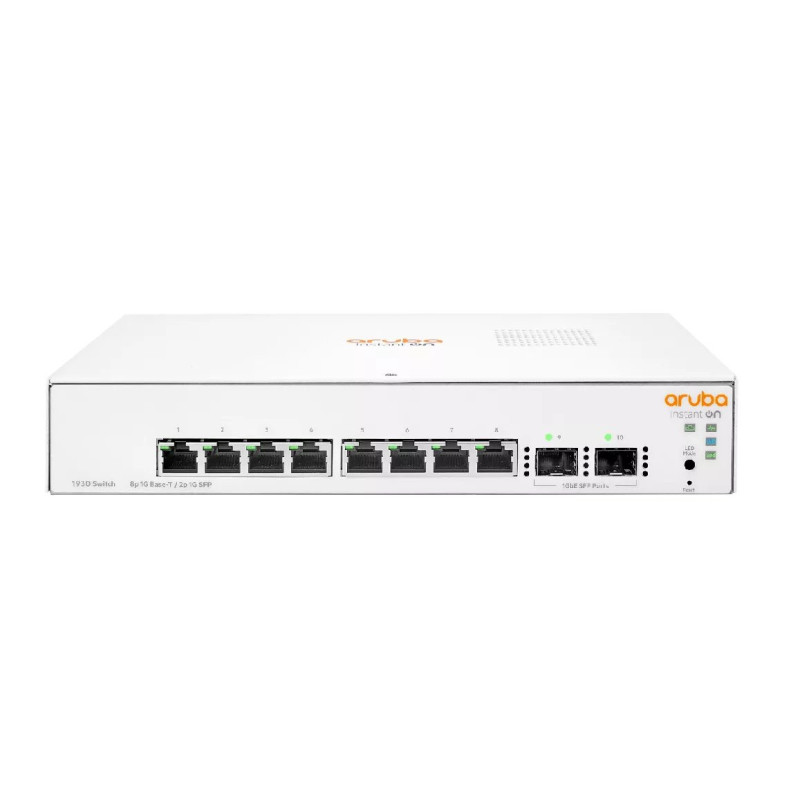 HPE Aruba Tinklas Aruba Instant On 1930 Tvarkomas L2 + Gigabit Ethernet (10 / 100 / 1000) 1U Balta