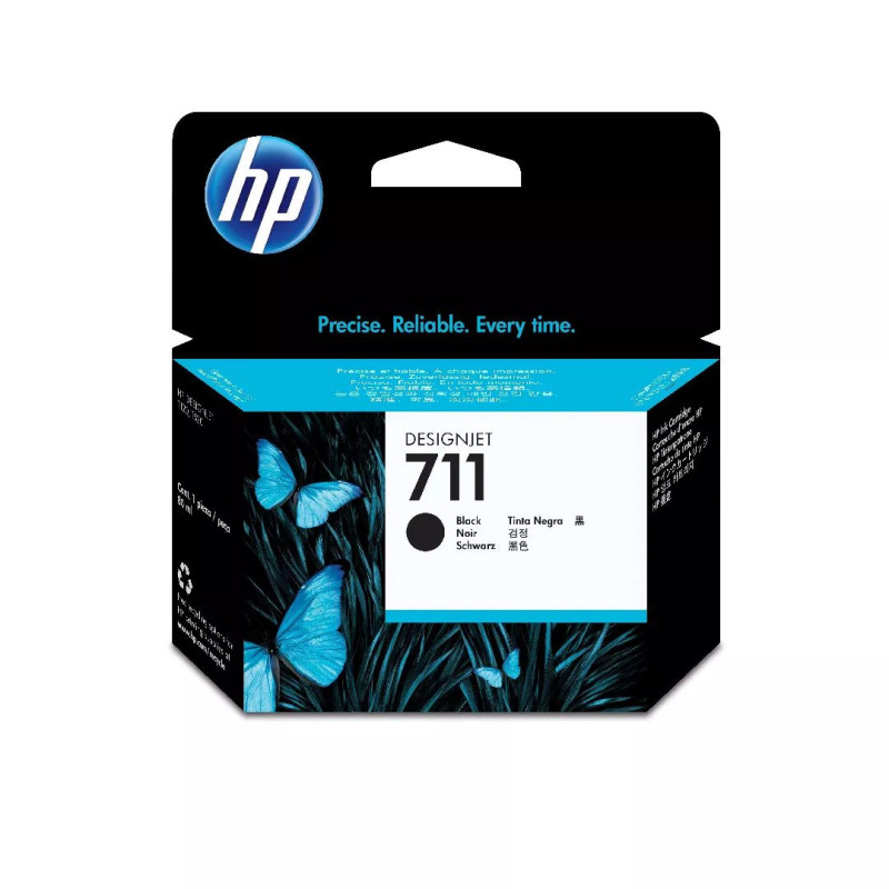 HP 711 80-ml Juoda „DesignJet“ rašalo kasetė