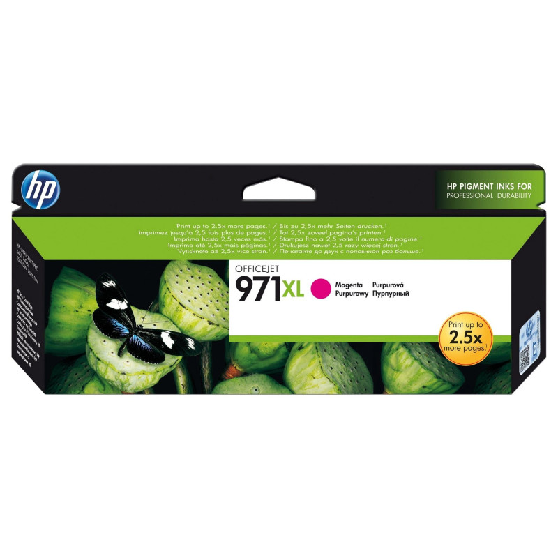 HP Originali 971XL Magenta rašalo kasetė, 6 600 puslapių, 80 5ml ( CN627AE )