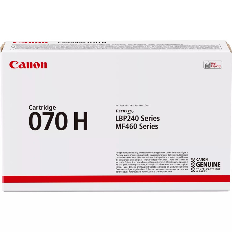 Canon 070H tonerio kasetė 1 vnt. Originali juoda