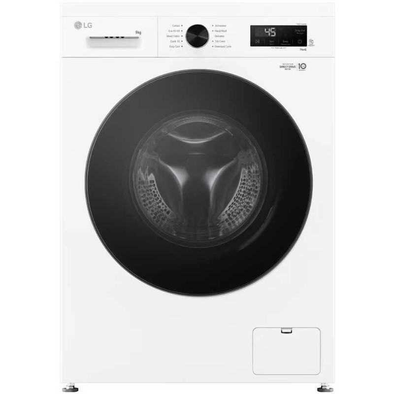 LG F4X1009NWB Skalbimo mašina A Front loading Skalbimo talpa 9kg Gylis 55 cm 1400 RPM Baltas