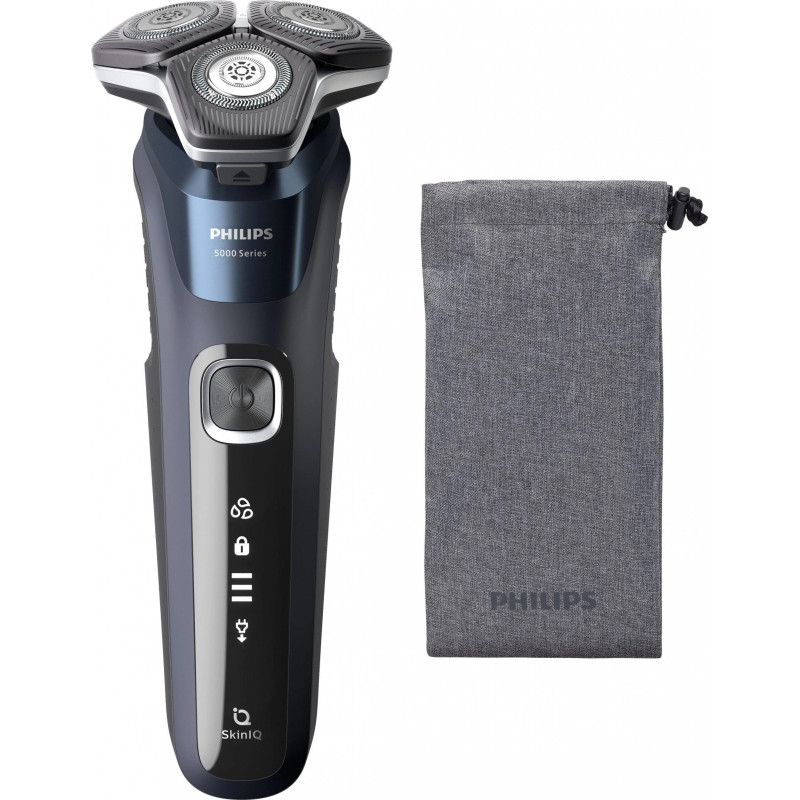 Philips SHAVER Series 5000 S5885 / 10 vyriškas skustuvas Rotacinis skustuvas Žoliapjovė Juoda Blue