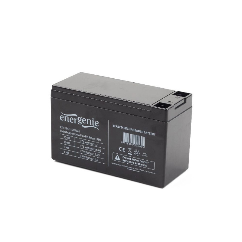 EnerGenie Bateria de plomo 12V 7A ( LA12-7 ) dim. 151 x 65 x 93 mm