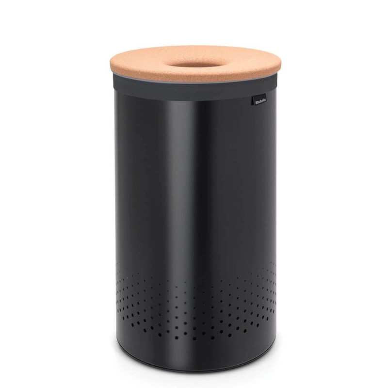 Brabantia 120022 skalbinių krepšys 60 l apvalus juodas