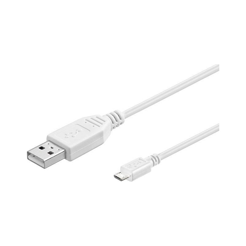 Microconnect USBABMICRO0 30W USB cable USB 2.0 0.3 m USB A Micro-USB B White