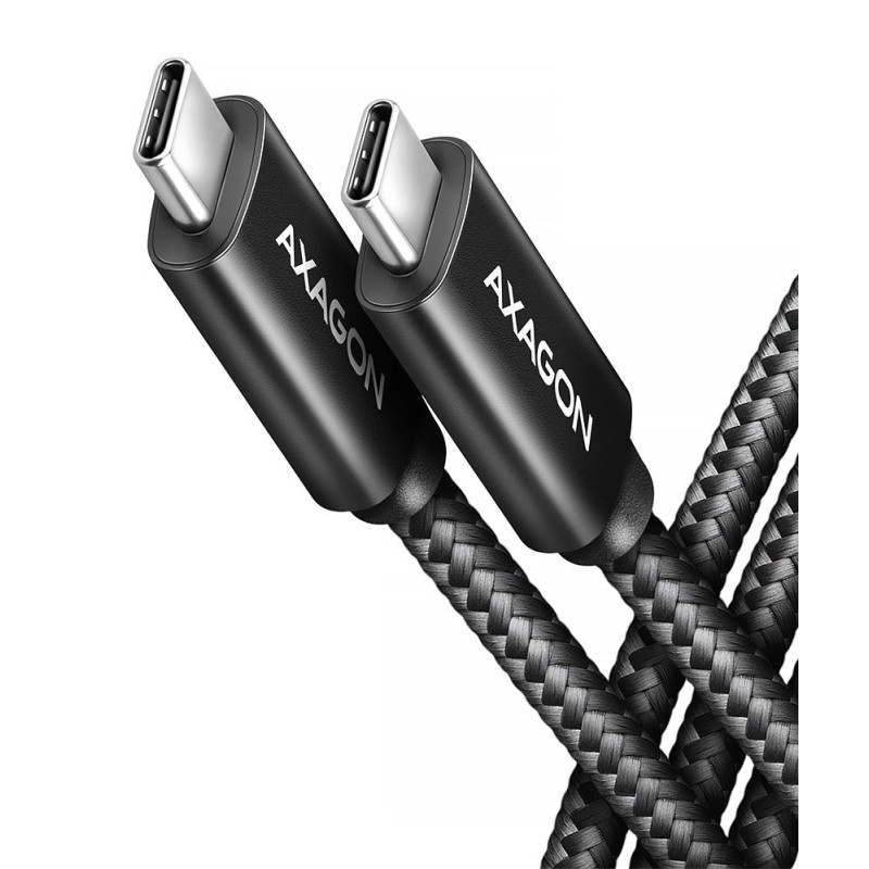 Axagon BUCM4X-CM10AB USB kabelis USB4 Gen 3x2 1 m USB C juodas