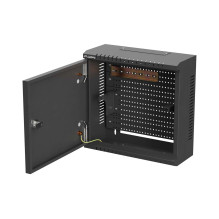 Lanberg installation cabinet TPR 10" with mesh panel 340x340x140 black (assembled) Lanberg installation cabinet TPR 10" with mesh panel 340x340x140 black (assembled)