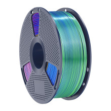 3D Spausdinimo Filamentas - Sunlu PLA+ Silk Tri-Color Filament 1.75mm Mėlyna-Zalia-Purpurinė 3D Spausdinimo Filamentas - Sunlu PLA+ Silk Tri-Color Filament 1.75mm Mėlyna-Zalia-Purpurinė