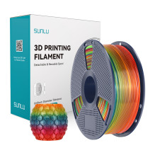 3D Spausdinimo Siūlas - Sunlu PLA Skaidrus Vaivorykštės 01 Siūlas, ±0,02 mm, Marga