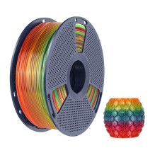 3D Spausdinimo Siūlas - Sunlu PLA Skaidrus Vaivorykštės 01 Siūlas, ±0,02 mm, Marga