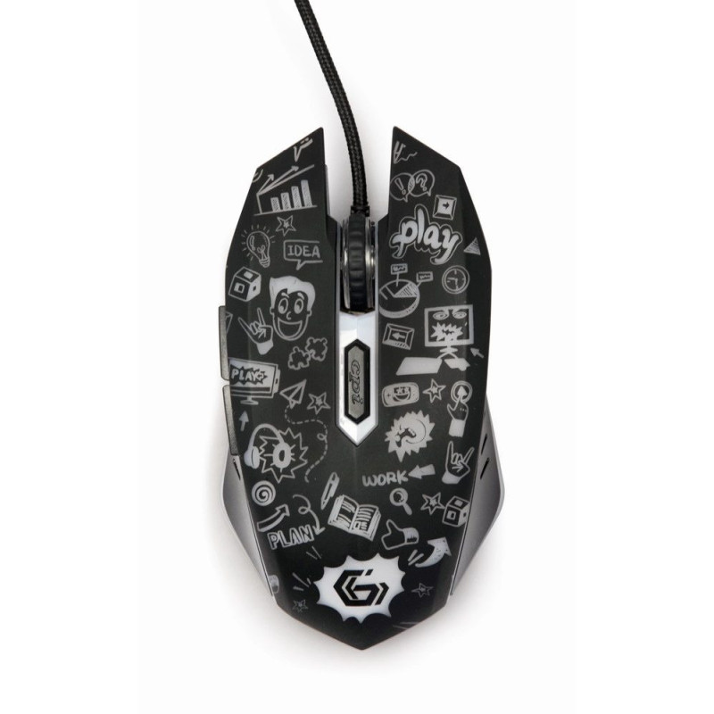 Gembird MUS-6B-GRAFIX-01 mouse Office Right-hand USB Type-A Optical 3600 DPI