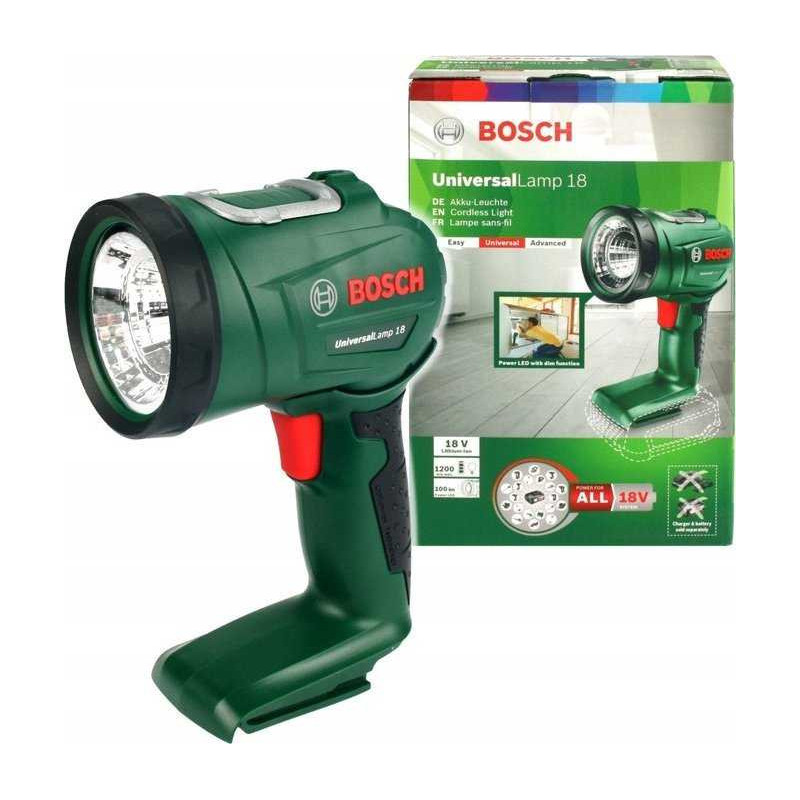 Bosch Bosch UniversalLamp 18, darbo žibintas (be akumuliatoriaus, be įkroviklio)
