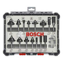 Bosch Cutter set 15 pcs Mixed 6mm shank - 2607017471