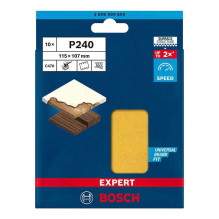 „Bosch“ medienos šlifavimo popierius C470 115x107 mm, K240, 10 vnt.