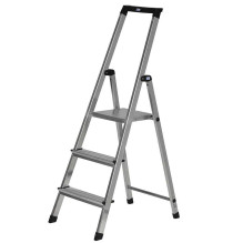 Krause Krause Solidy Drabina wolnostojąca jednostronna aluminiowa 3 stopniowa Krause Krause Solidy Drabina wolnostojąca jednostronna aluminiowa 3 stopniowa