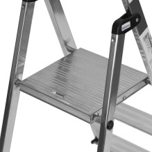 Krause Krause Solidy Drabina wolnostojąca jednostronna aluminiowa 3 stopniowa Krause Krause Solidy Drabina wolnostojąca jednostronna aluminiowa 3 stopniowa