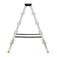 Krause Krause Dopplo Freestanding double-sided aluminum ladder, 5 steps (