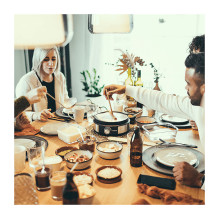 Severin FO 2471 Fondue-Crêpes-Kombi 1500 W Edelstahl schwarz Severin FO 2471 Fondue-Crêpes-Kombi 1500 W Edelstahl schwarz