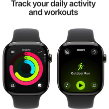 Apple Watch Series 11 Cellular 46mm Slate Titanium / Black Sport Band - M / L Apple Watch Series 11 Cellular 46mm Slate Titanium / Black Sport Band - M / L