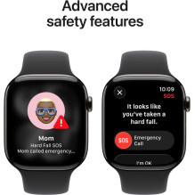 Apple Watch Series 11 Cellular 46mm Slate Titanium / Black Sport Band - M / L Apple Watch Series 11 Cellular 46mm Slate Titanium / Black Sport Band - M / L