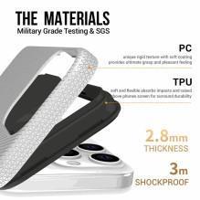 Vmax trikampio formos dėklas, skirtas „Galaxy“ A35 5G Silver