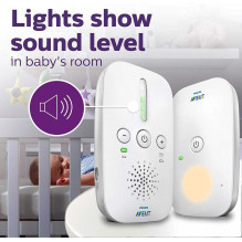 Philips AVENT Audio Pagrindiniai monitoriai SCD502 Audio Kūdikių monitorius DECT