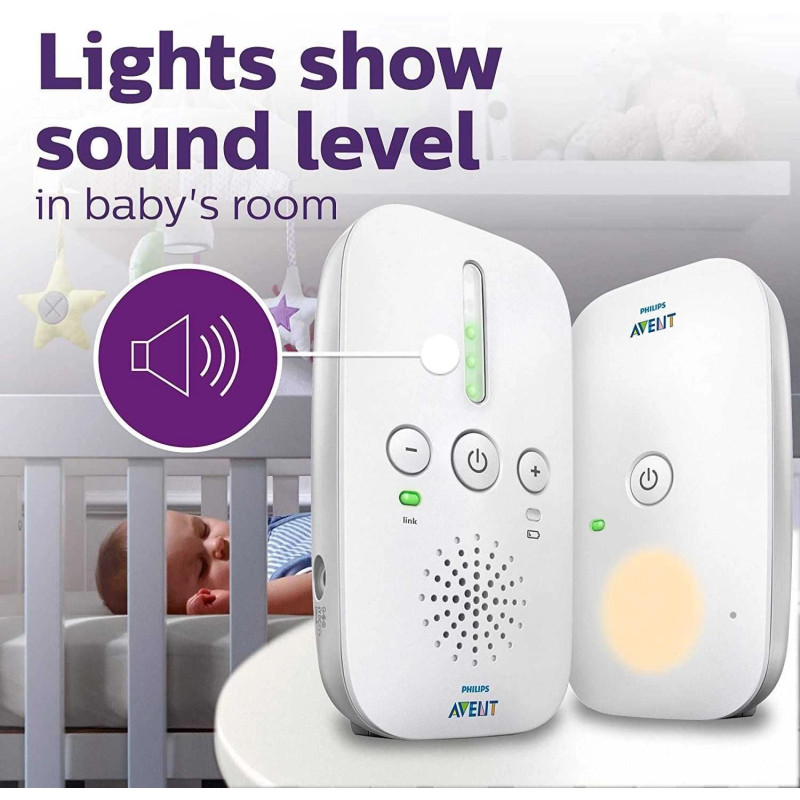Philips AVENT Audio Pagrindiniai monitoriai SCD502 Audio Kūdikių monitorius DECT