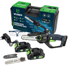 Grandininis pjūklas - WUBER W37007 21 V Belaidis Juodas, Žalias Grandininis pjūklas - WUBER W37007 21 V Belaidis Juodas, Žalias