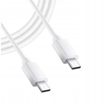 Cable type C- type C white 1m 2A