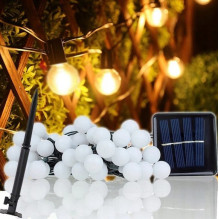 Solar bulb string light 7m 50pcs LED balls