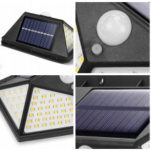 Solar sensor wall light 100 LED