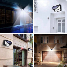Solar sensor wall light 100 LED