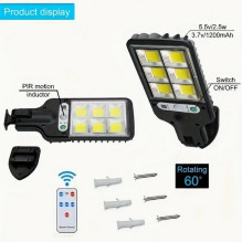 Solar street sensor wall light 108 COB LED LU17