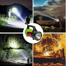 Portable searchlight 22x11x16xcm with powerbank 2x2650mAh