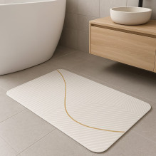 Bathroom mat 50x80 beige