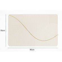 Bathroom mat 50x80 beige