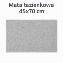 Bathroom mat 45x70 light grey