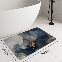 Bathroom mat 50x80 dark grey