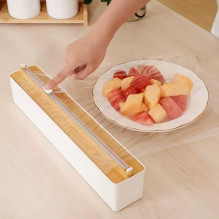 Plastic wrap cutter