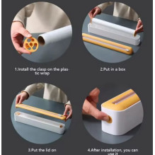 Plastic wrap cutter