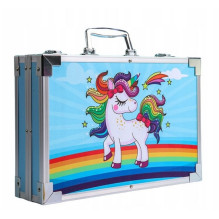 Stationery Set Kids Art Kit blue 145pcs