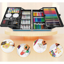 Stationery Set Kids Art Kit pink 145pcs