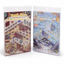 3D landscape stickers brochure