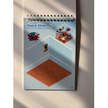 3D landscape stickers brochure