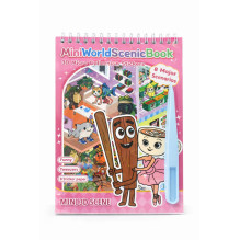 3D landscape stickers brochure