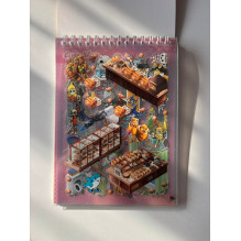 3D landscape stickers brochure