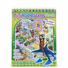 3D landscape stickers brochure