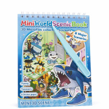 3D landscape stickers brochure