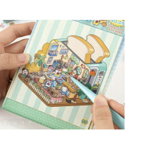 3D landscape stickers brochure