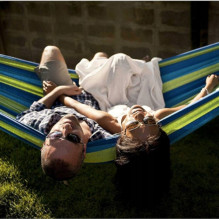Hammock 260x150cm green-blue